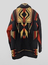 Vtg Native Jackets Santa Fe Womens Sz S Wool Blanket Coat Southwest Great Spirit