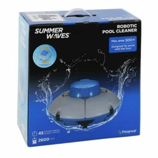 Summer Waves Robotic Cordless Rechargeable Swimming Pool Vacuum Cleaner System