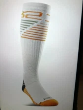 THIRTYTWO TM COOLMAX SNOWBOARD SOCK, COLOR WHITE SIZE: SMALL, NEW FREE SHP