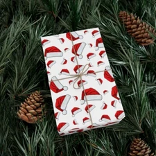 Santa Claus Hat Christmas Holiday - Gift Wrap Papers