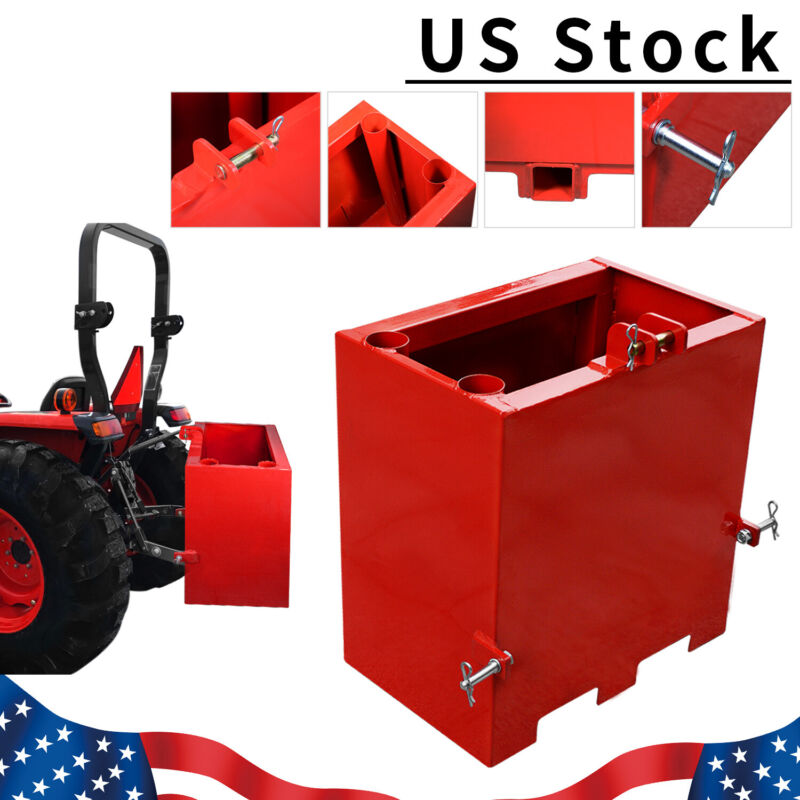 3 Point Ballast Box Mounted Category 1 Tractor Loader Counterweight Attachment 3 Point Ballast Box Mounted Category 1 Tractor Loader Counterweight Attachment