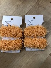 Haargummi Pastell Orange  4 St&uuml;ck Neu