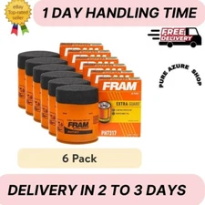 (6 pack) FRAM Extra Guard Oil Filter, PH7317, 10K Miles,Replacement Oil Filter