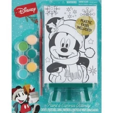 Disney Mickey Mouse Paint a Canvas Activity - Plastic Easel Included