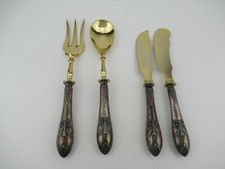 Salatbesteck Käse- u. Buttermesser ║ ☾♔800  Silber ║ Well Berlin ║ Vintage ║ C93
