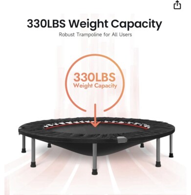 BCAN トランポリン BCAN Trampoline for Fitness Rebounder & Adjustable Foam Handle