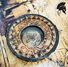 Brass Compass Nautical Pocket Compass With Leather Case For Collectible Gift
