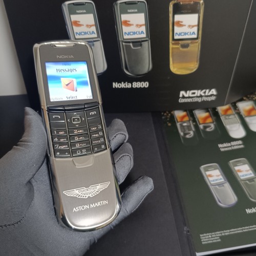 LUXURY NOKIA 8800 CLASSIC SILVER ASTON MARTIN UNLOCKED GSM MOBILE PHONE FULL BOX - 第 6/20 張圖片