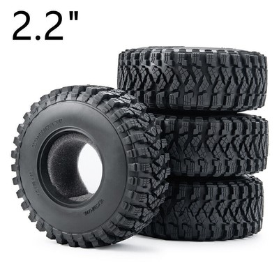 1/4 Stück RC 2,2'' Gummireifen 125mm Reifen für 1/10 90048 RR10 Rock Crawler