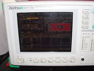 Anritsu MP1570A Sonet/SDH/PDH/ATM Analyzer Opt. 1, 2, 10 , 11 | eBay
