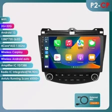 10.1" Android 13.0 Car Stereo Radio GPS Navi 2+32GB For Honda Accord 2003-2007