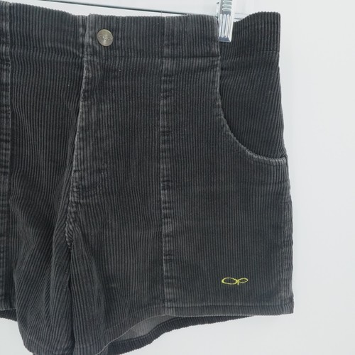 Vintage Ocean Pacific Corduroy Shorts Mens 34 Gray 90s Surfer Beach Embroidered - Picture 2 of 13