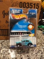 Hot Wheels Motor City Classics Teal w/Flames Fat Fendered '40 w/Real Riders