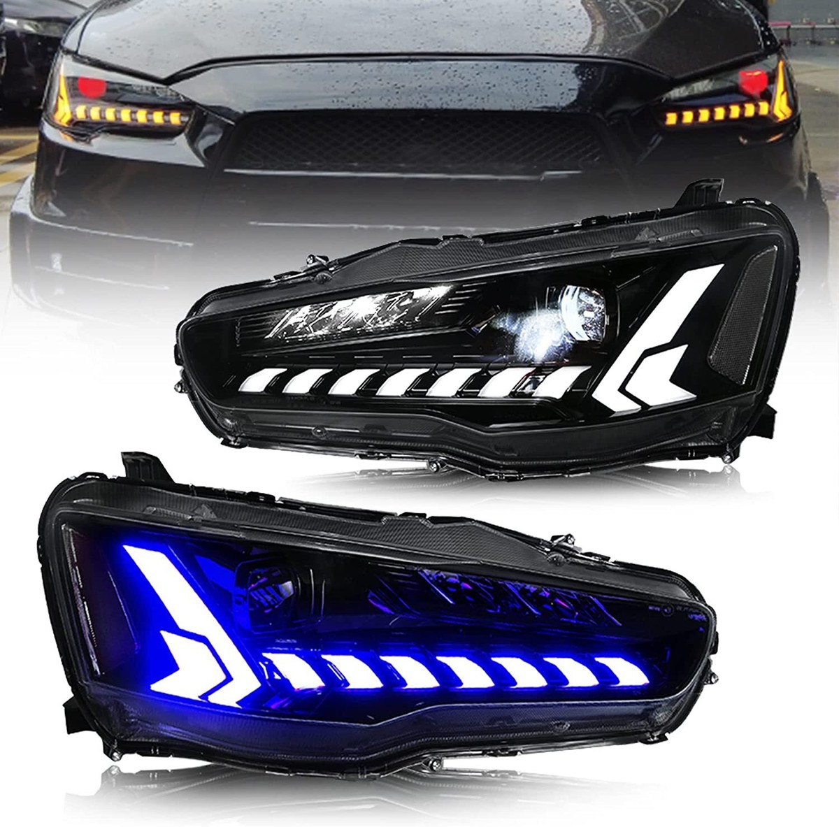 For Mitsubishi Lancer EVO X 2008-2020 LED Headlights