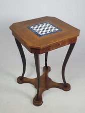 ANTICO TAVOLINO DA GIOCO CON SCACCHIERA SEC.XIX