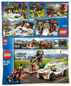 Retired &copy;2014 LEGO 60042 City Police High Speed Police Chase Complete + Extras
