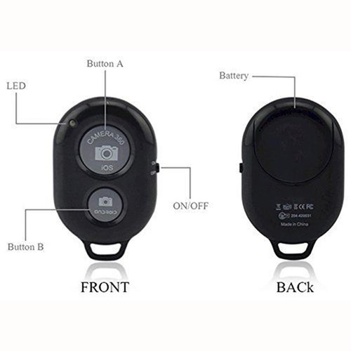 1x Wireless Bluetooth Remote Control Camera .Shutter for iphone iPad Android - Zdjęcie 5 z 8