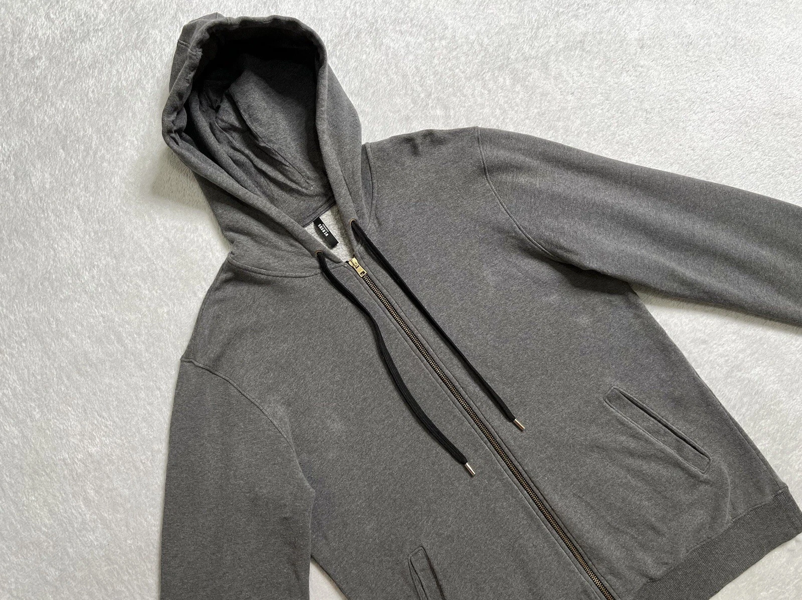 Felpa con cappuccio originale autentica rara grigia Versace versus taglia extra large XL