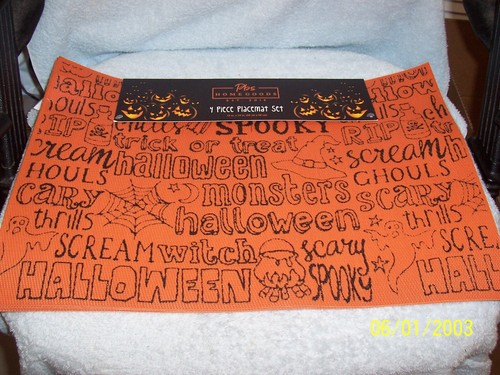 Halloween Tischsets 4er Set Neu 13" x 19" Neu - Bild 2 von 2