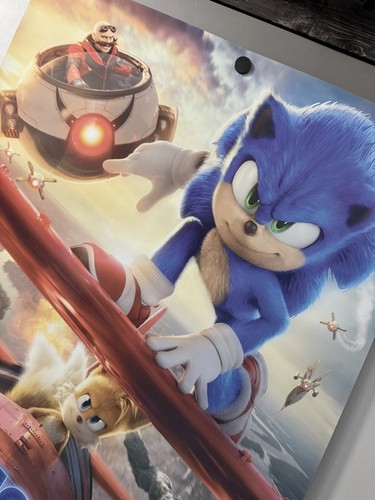 Sonic The Hedgehog 2 - Original DS Movie Poster - 27x40 D/S 2022 Never Hung New! - 第 13/13 張圖片