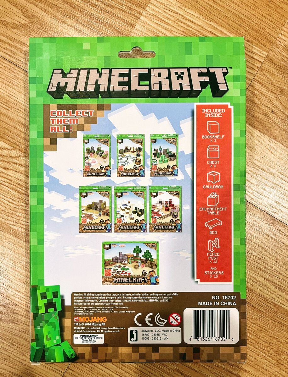 Jazwares Minecraft Overworld utility pack Paper craft