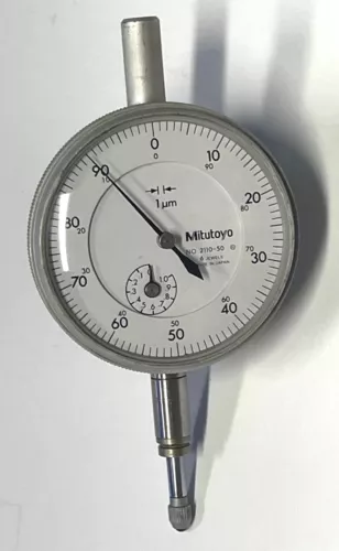 Mitutoyo 2110-50 Dial Indicator, 0-1mm Range, 0.001mm Graduation
