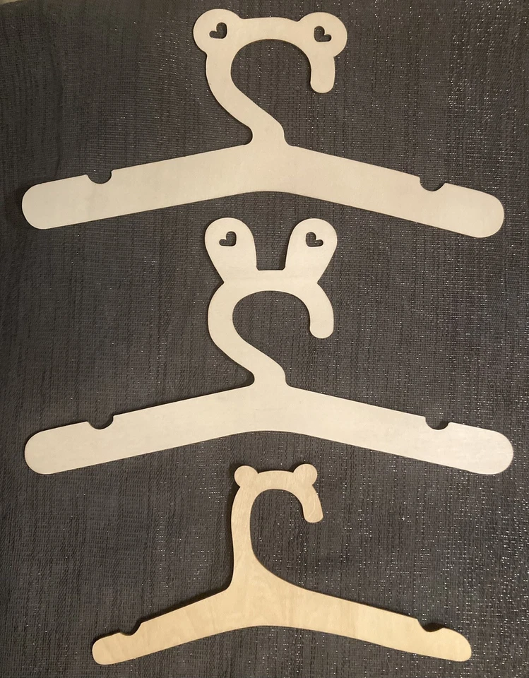 Kinder Kleiderbügel Holz personalisiert Tiermotive 30 cm Baby Kleiderbügel