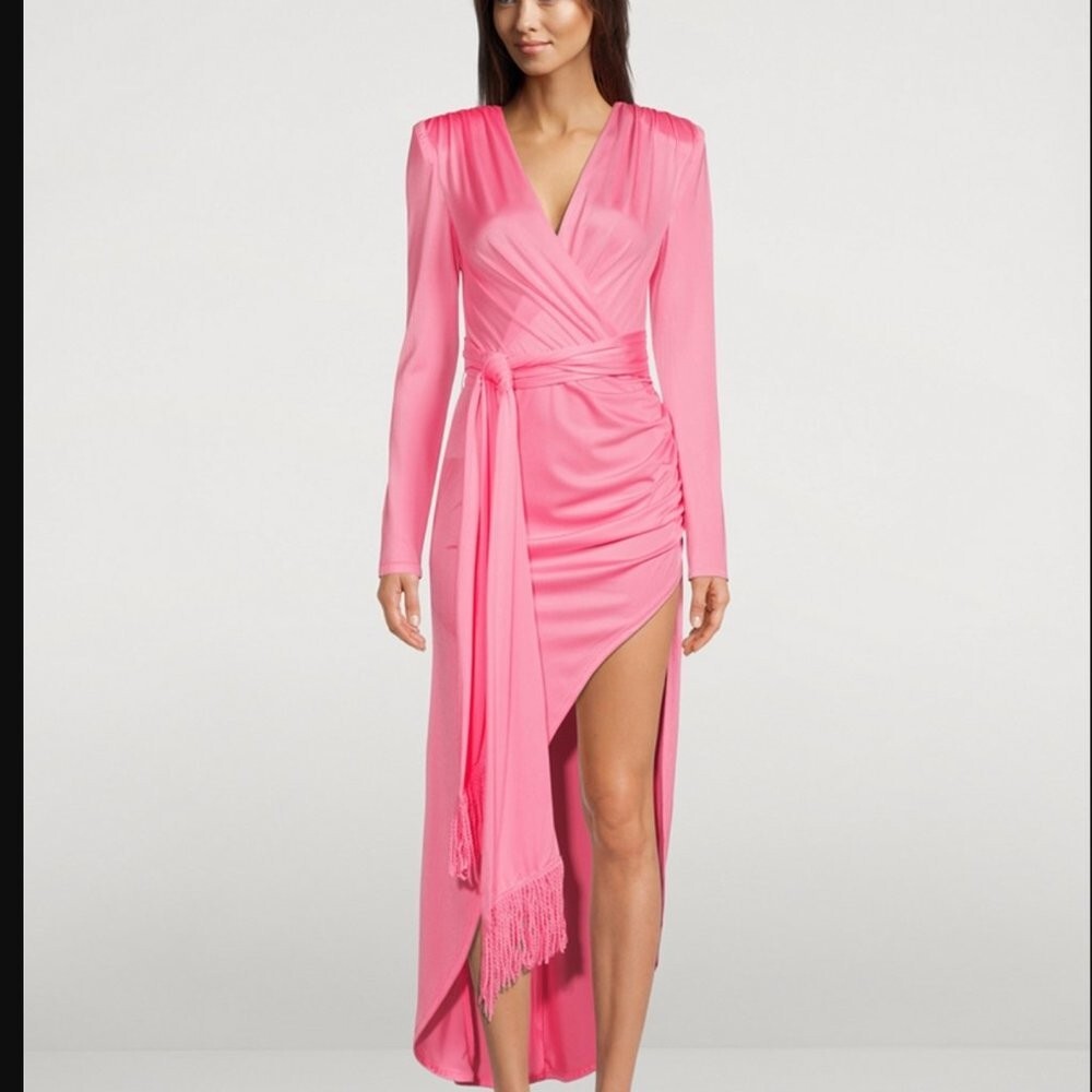 bronx and banco long sleeve dress Bronx And Bronco Floral-detail Long-sleeve Dress