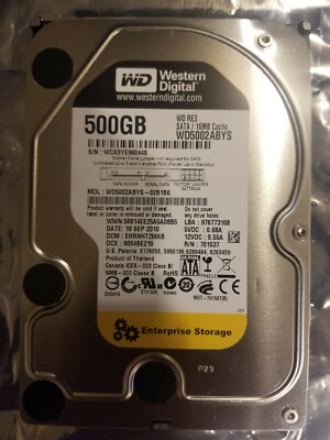WD WD5002ABYS-02B1B0 DCM: EHRNHT2MAB 500GB 3.5'' SATA HDD WD5002ABYS