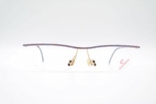 Vintage Carrera 5775 50 52 17 140 Violet Gold Half-Frame Glasses Eyeglasses NOS