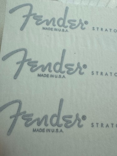 1Pcs FENDER STRATOCASTER USA Guitar Headstock Waterslide Transfer Decals Sticker - Picture 7 of 7