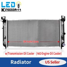 34" Core Radiator 2423 for Sierra Silverado 1500 2500 W/O Engine Oil Cooler