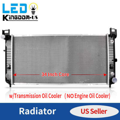 #ad 34quot; Core Radiator 2423 for Sierra Silverado 1500 2500 W O Engine Oil Cooler $89.59