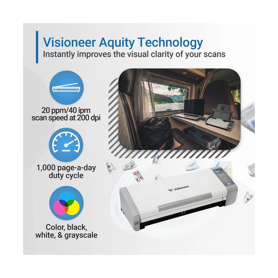 Visioneer Patriot P15 Portable Document Scanner - Image 3 of 4