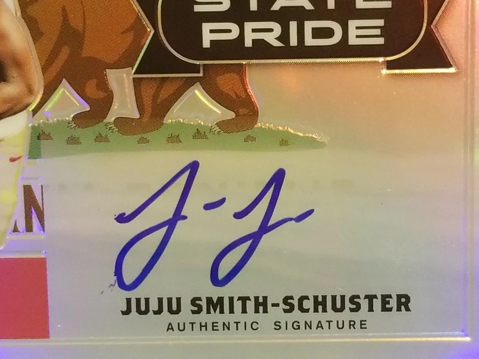 2017 Leaf Metal Draft State Pride #SP-JJS Juju Smith-Schuster RC - Image 2 of 3