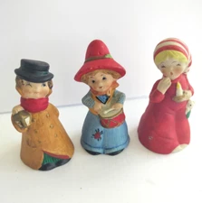 Figurines Jasco Lot of 3 Vintage Christmas Hand Painted Ceramic