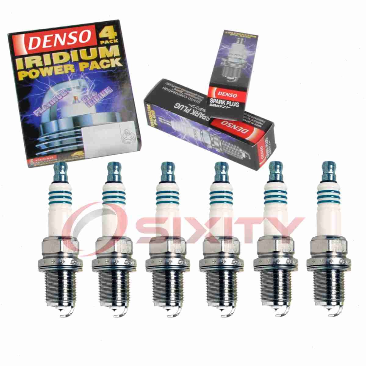 6 pc Denso Iridium Power Spark Plugs for 1988-1993 Toyota Camry 2.5L 3.0L V6 un