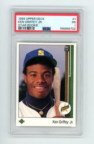 1989 Upper Deck Ken Griffey Jr Rookie Card Psa 10 1989 UD STAR ROOKIE #1 KEN GRIFFEY JR. ROOKIE RC PSA 10