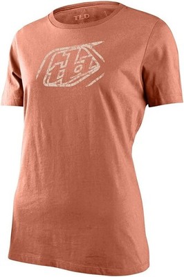 NO RESERVE Troy Lee Designs Womens Large Short Sleeve Cropped Badge T-Shirt