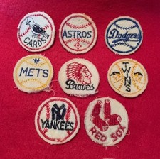 Vintage Original 1960s MLB Baseball Team Patch Patches Collection Grouping Group