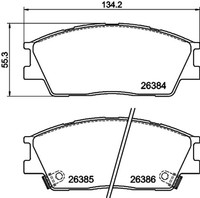 Hella Pagid Bremsbelagsatz Scheibenbremse 8DB 355 043-981 FüR Hyundai Venue Qx 3