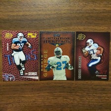 3 Eddie George Playoff GRIDIRON HERITAGE GH22 Hogg Heaven #141 & GOLD #97 #d/250