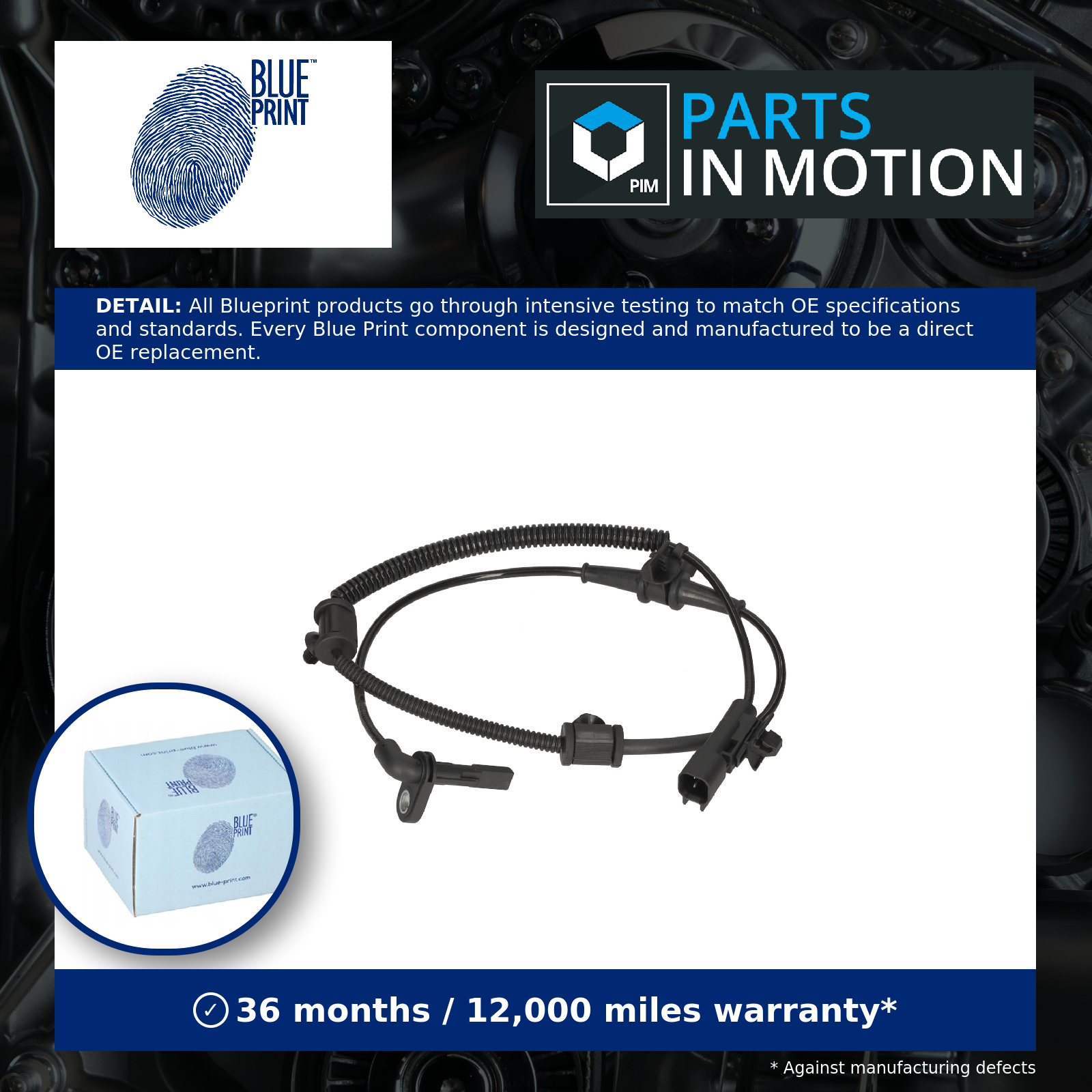 ABS Sensor fits VAUXHALL ZAFIRA B, C Front Left or Right 11 to 18 Wheel Speed