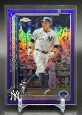 2025 Topps Chrome⚾️Ben Rice Purple Refractor RC #/250🔥Yankees🔥