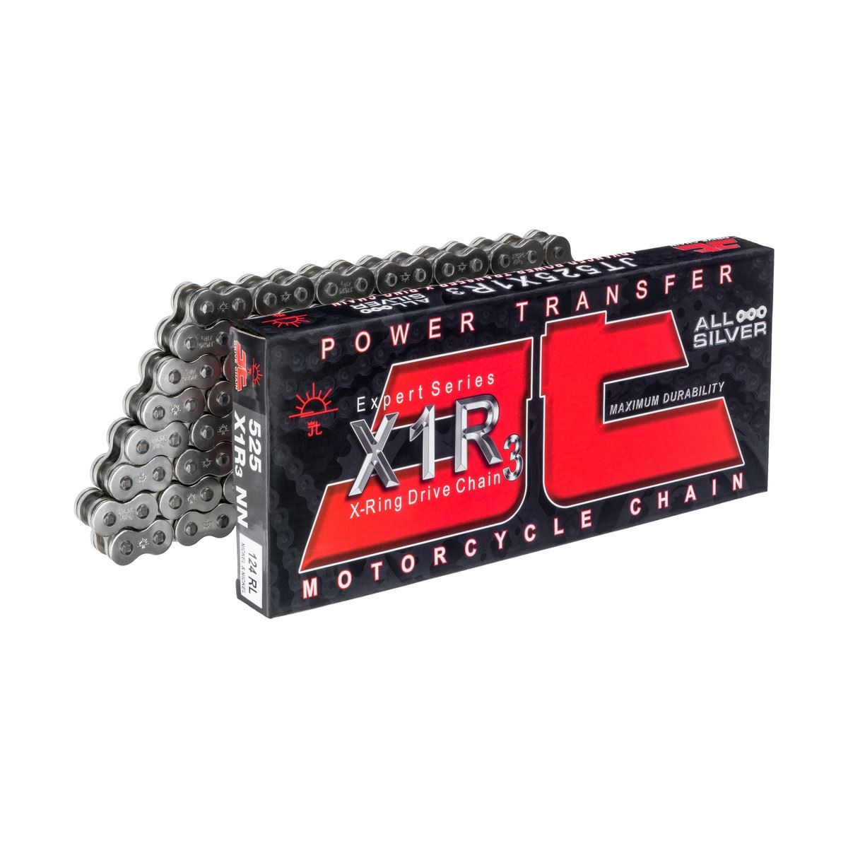 JT X1R3 X-Ring Chain Nickel 525-120 (PC16) Honda VT600 C Shadow 1990 - 1998