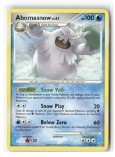 Abomasnow Rare Stormfront 12/100 Pokemon Moderately Played