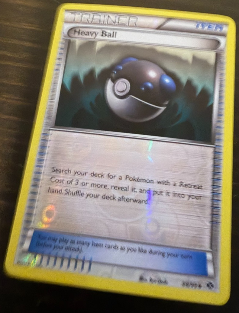 Heavy Ball 88/99 Next Destinies Holo Rare Trainer Item Pokemon Card 2012 NM