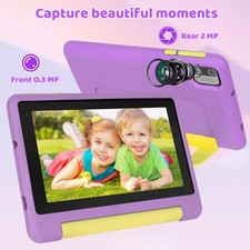 7" Android 13 Kids Tablet 8GB RAM 64GB ROM Quad Core Wifi Bluetooth Dual Camera