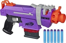 NERF Fortnite SMG-E Blaster Replica Motorized 6 Dart Clip Video Gaming Hasbro