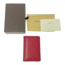   With Box  LOUIS VUITTON M6358E Epi Leather Organizer de Poche Card Case...